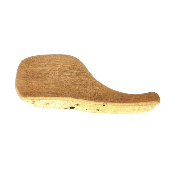 Vintage Primitive Live Edge Wood Hand Carved Rustic Meat Bread Cutting Board 17" - Picture 4 of 12